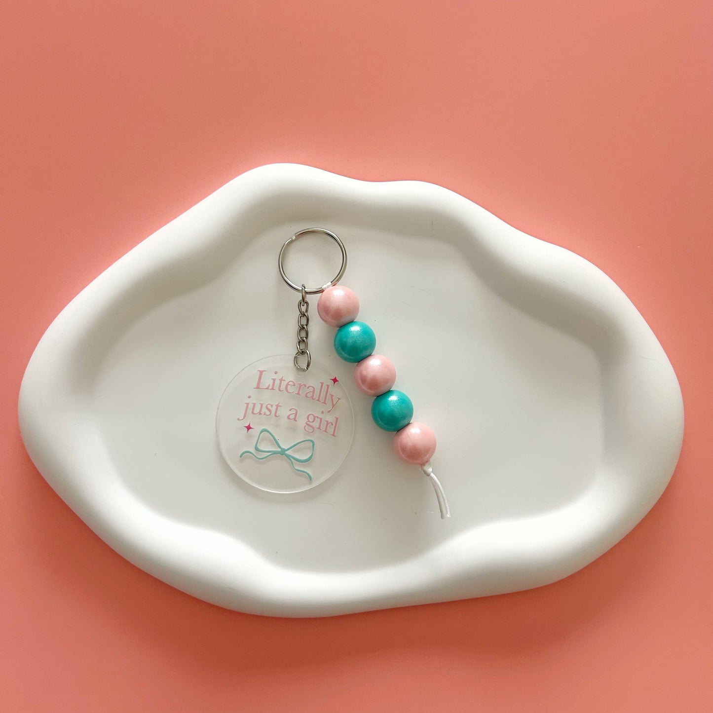 Literally Just A Girl Keychain