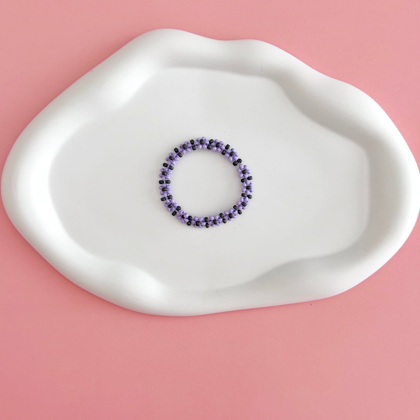 Purple Daisy Bracelet