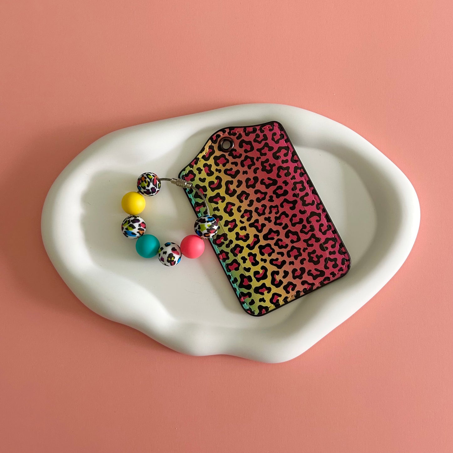 Cheetah Print Luggage Tag