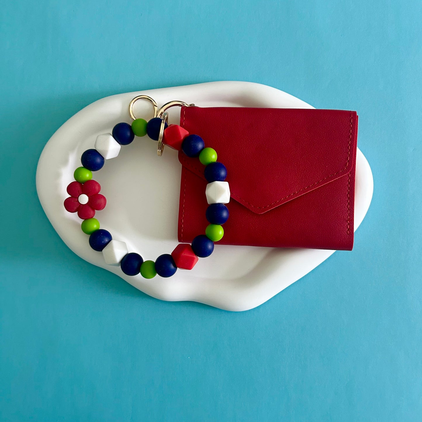 Red Daisy Wallet Set
