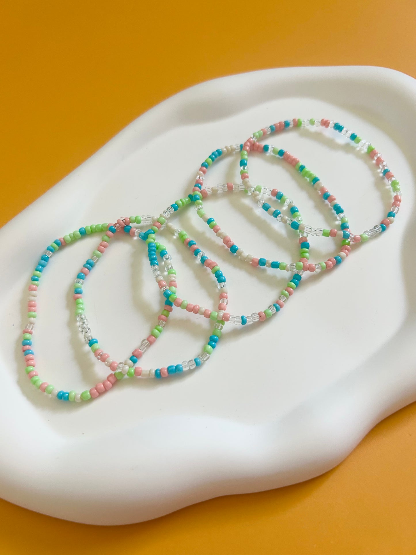 Bright Seed Bead Stack