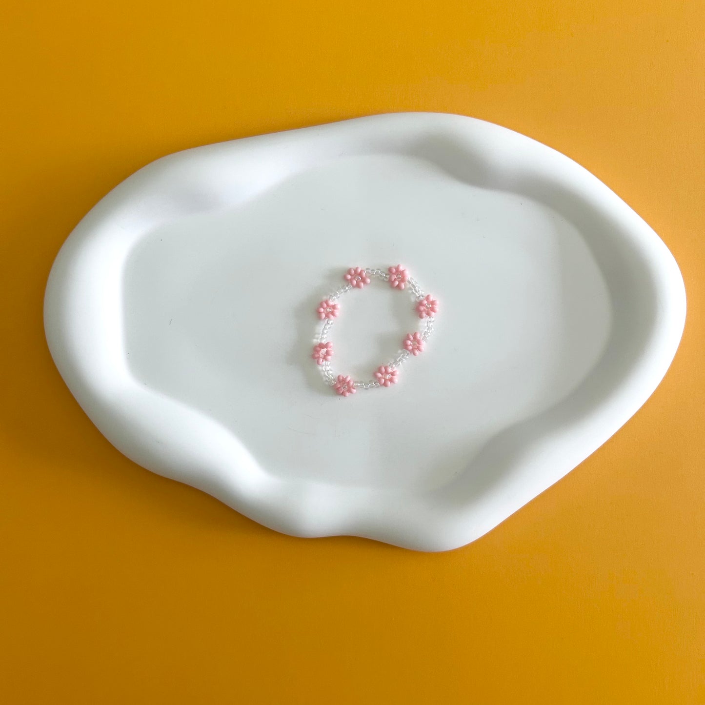 Pink Daisy Bracelet