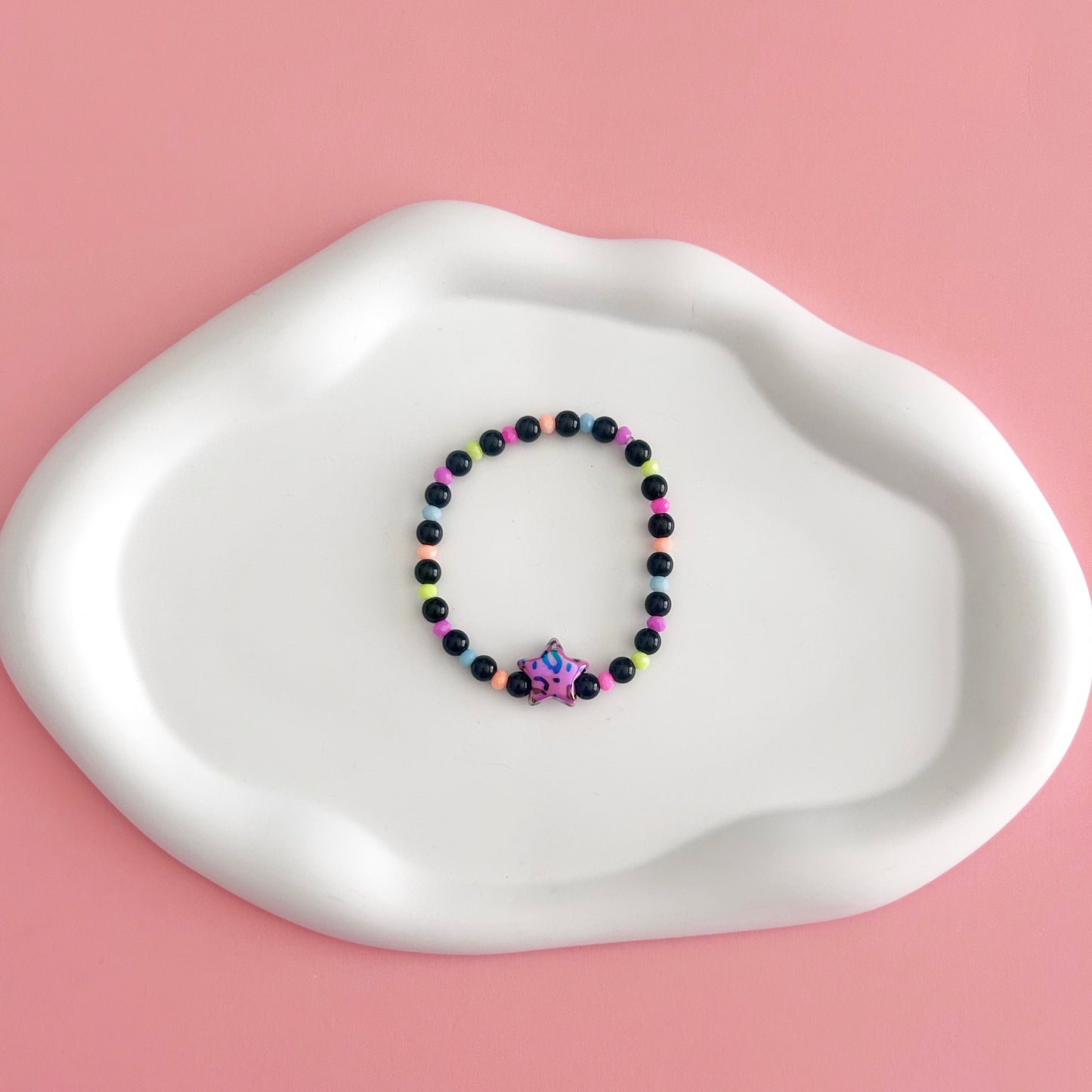 Neon and Black Bracelet