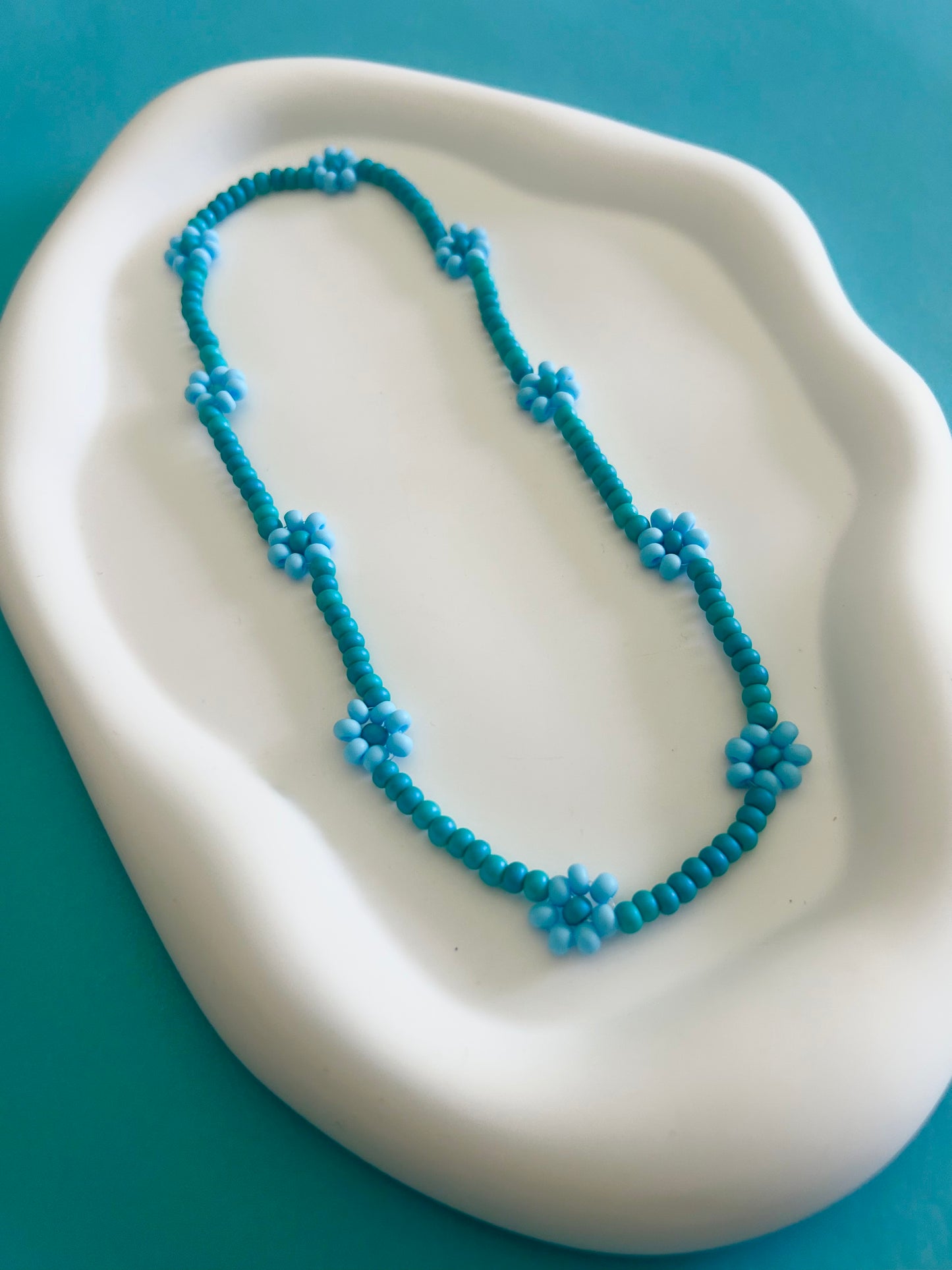 Blue Daisy Choker
