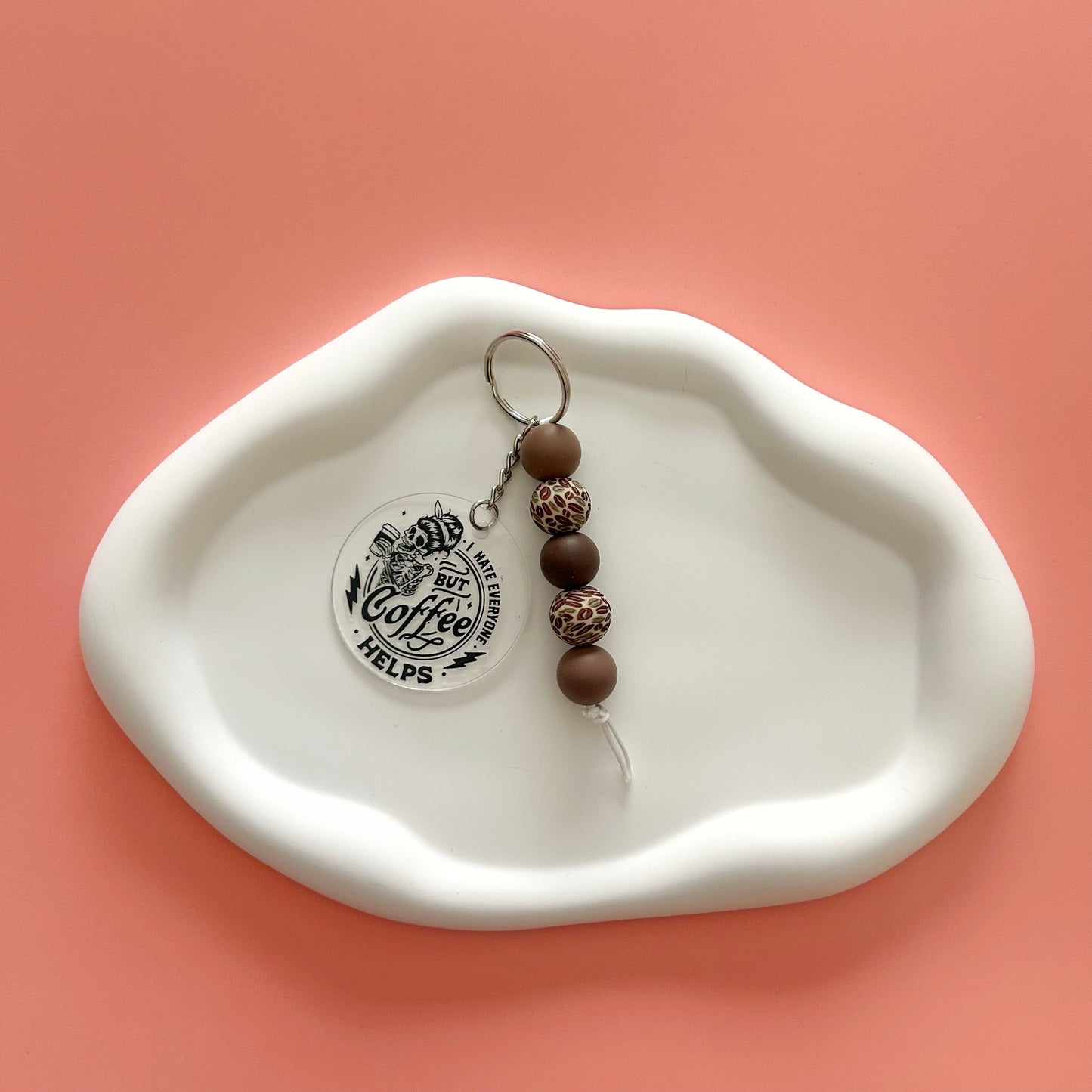 Coffee Helps Keychain