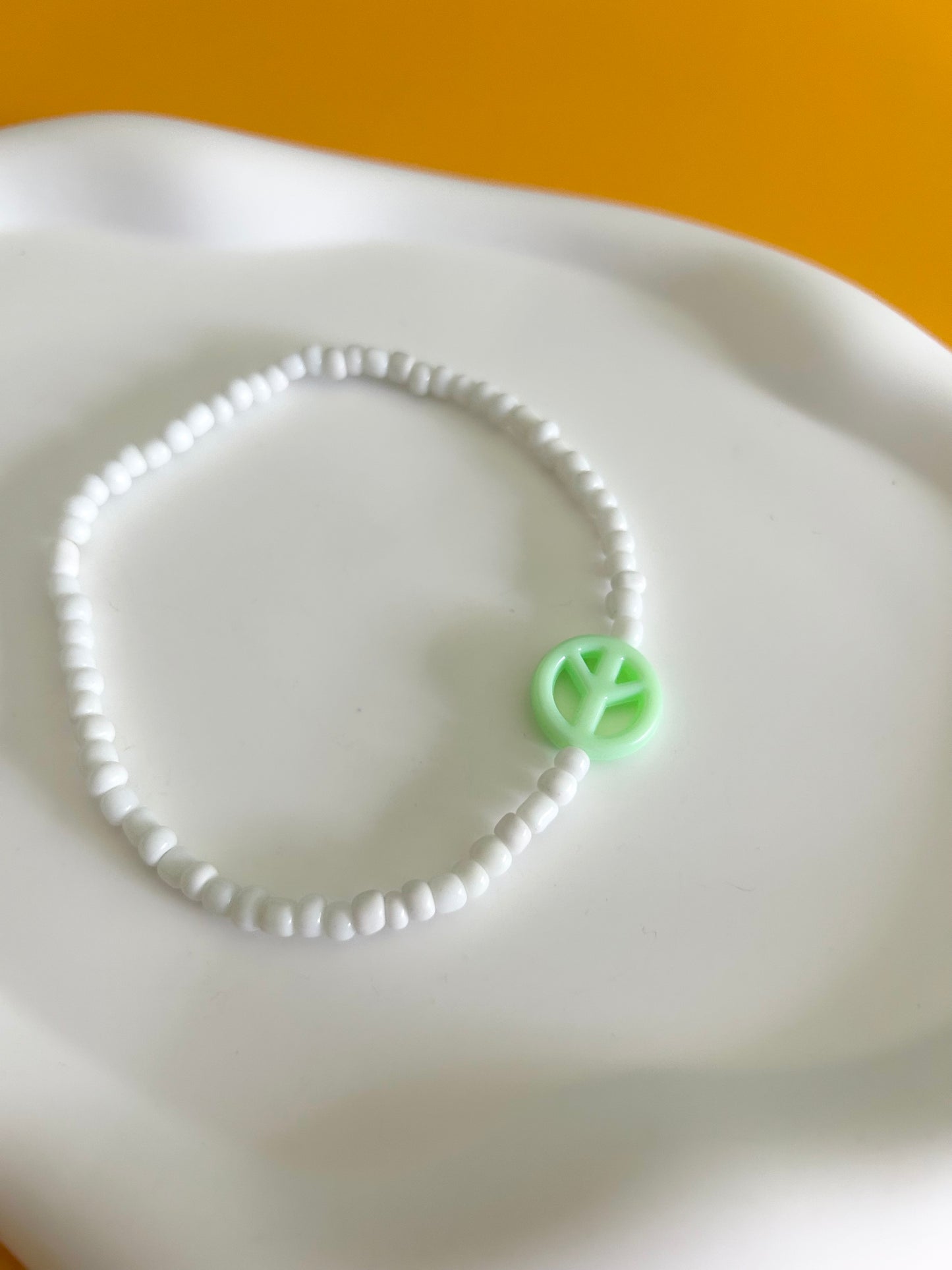 Peace Sign Anklet