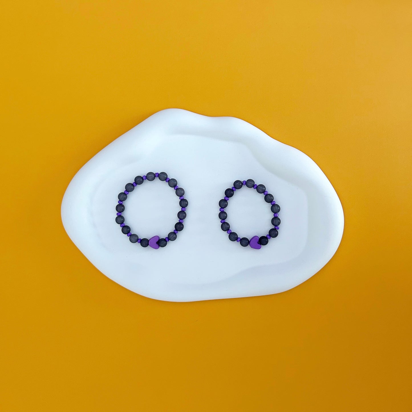 Purple Heart Mama/Mini Bracelet