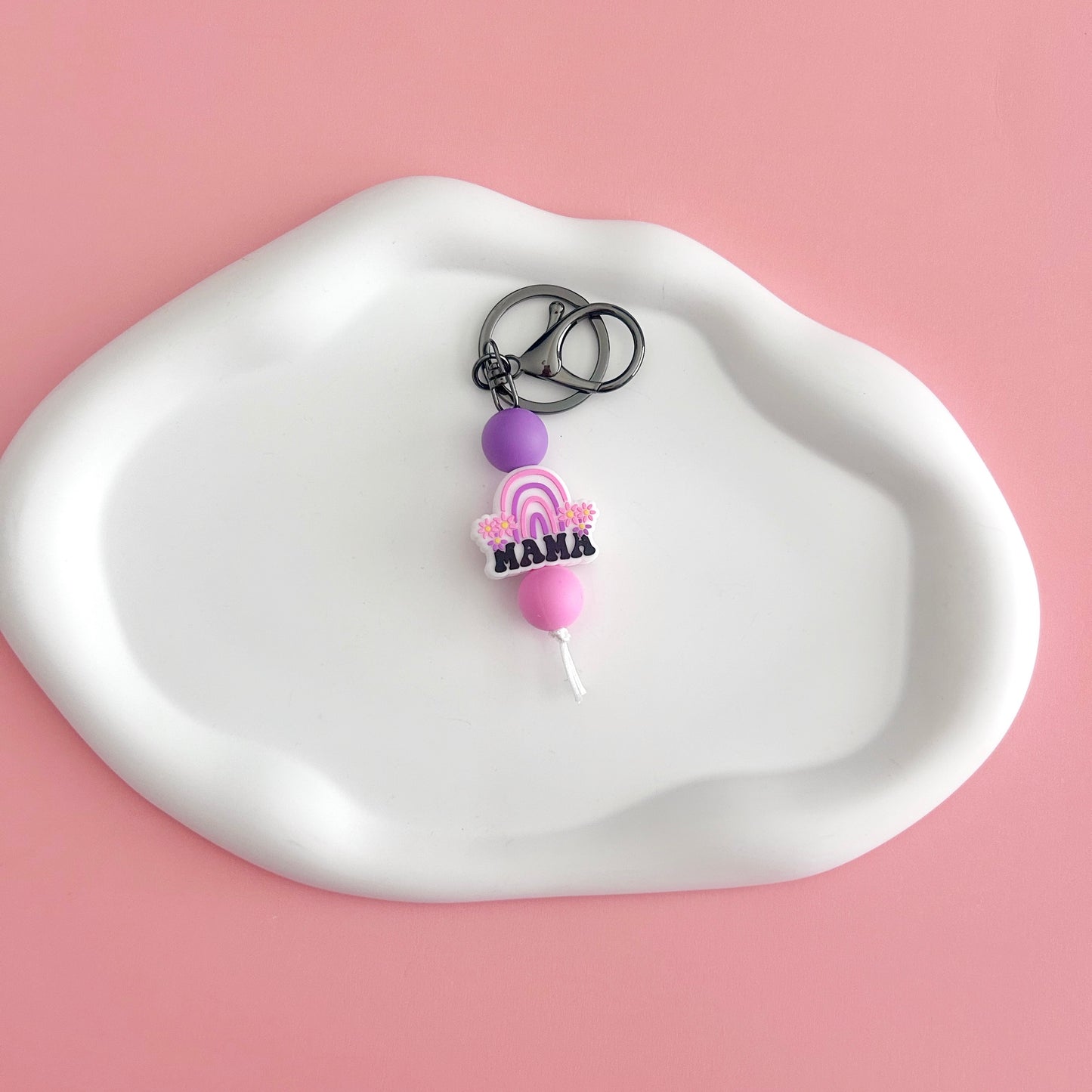 Rainbow Mama Keychain