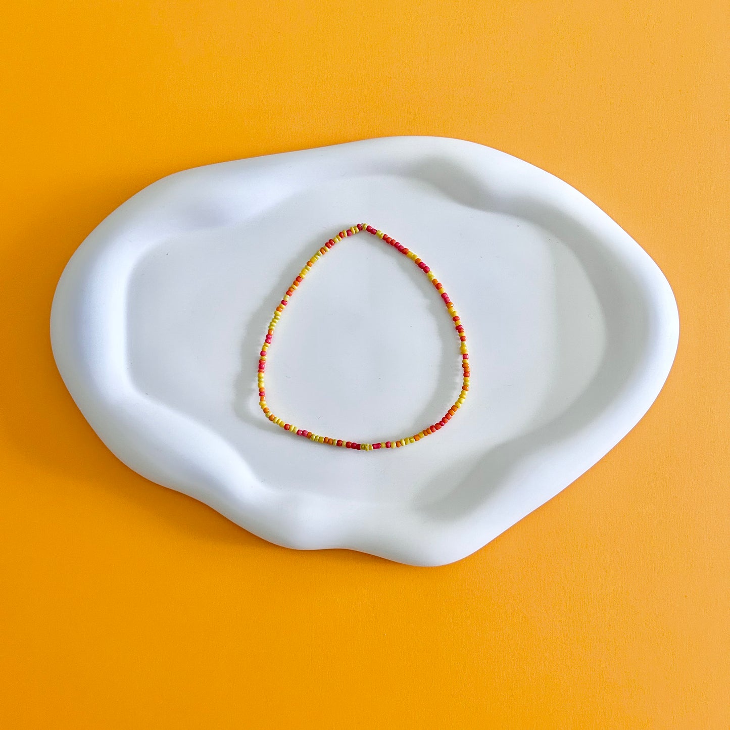 Orange and Yellow Anklet