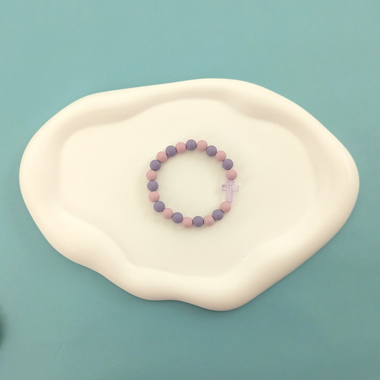 Purple Cross Bracelet