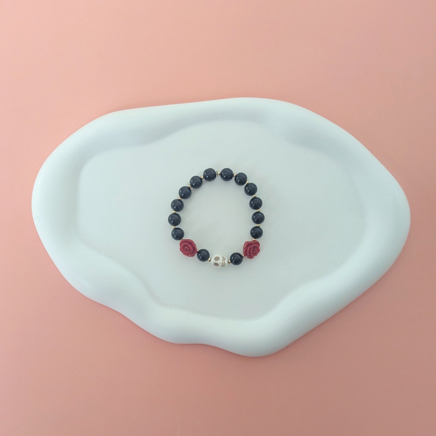 Skull and Rose Bracelet