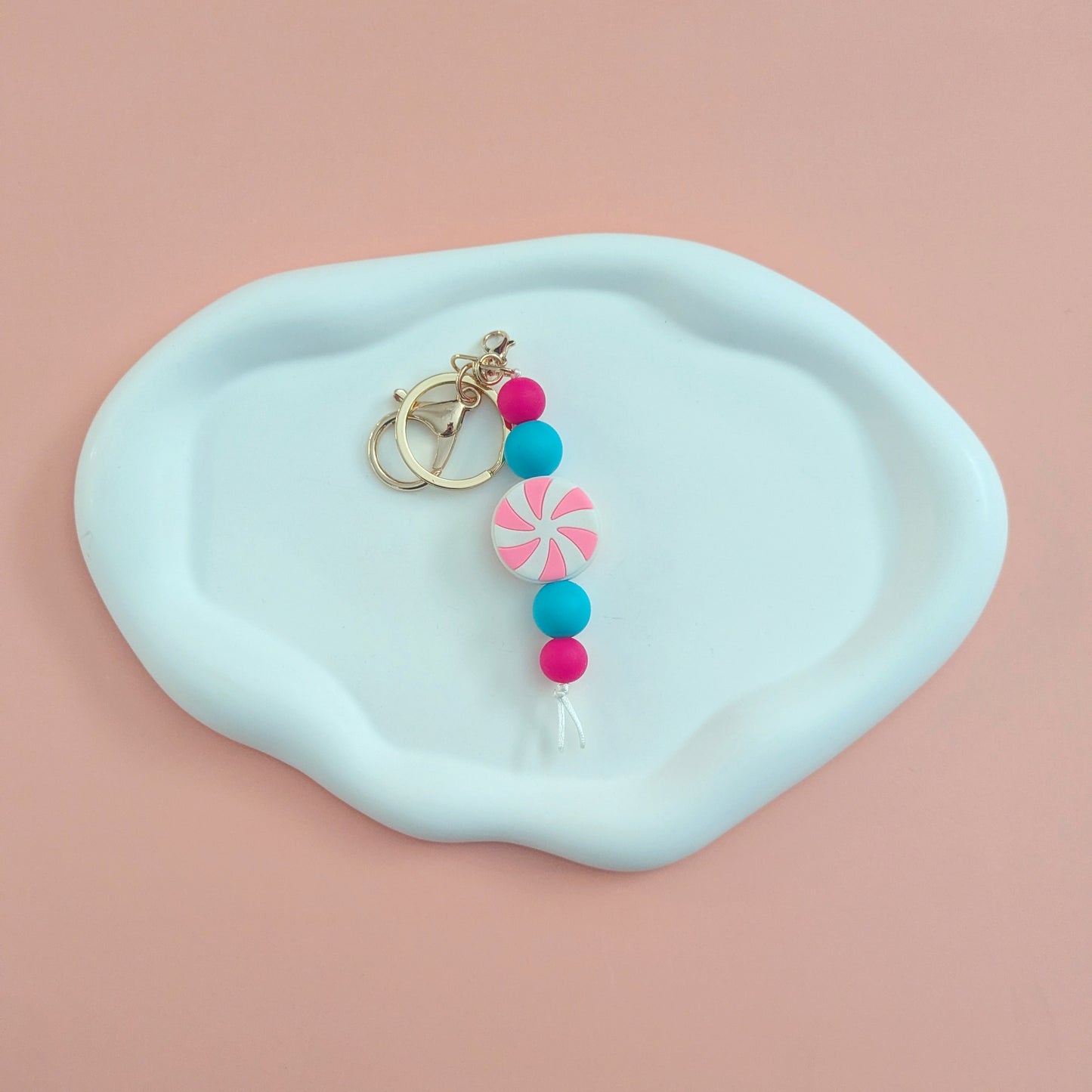 Pink Candy Keychain