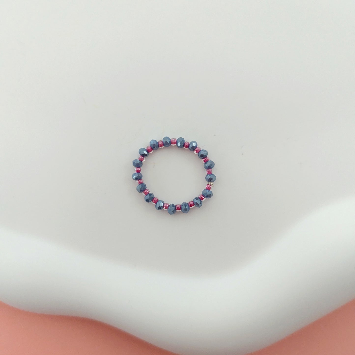 Gray and Pink Ring