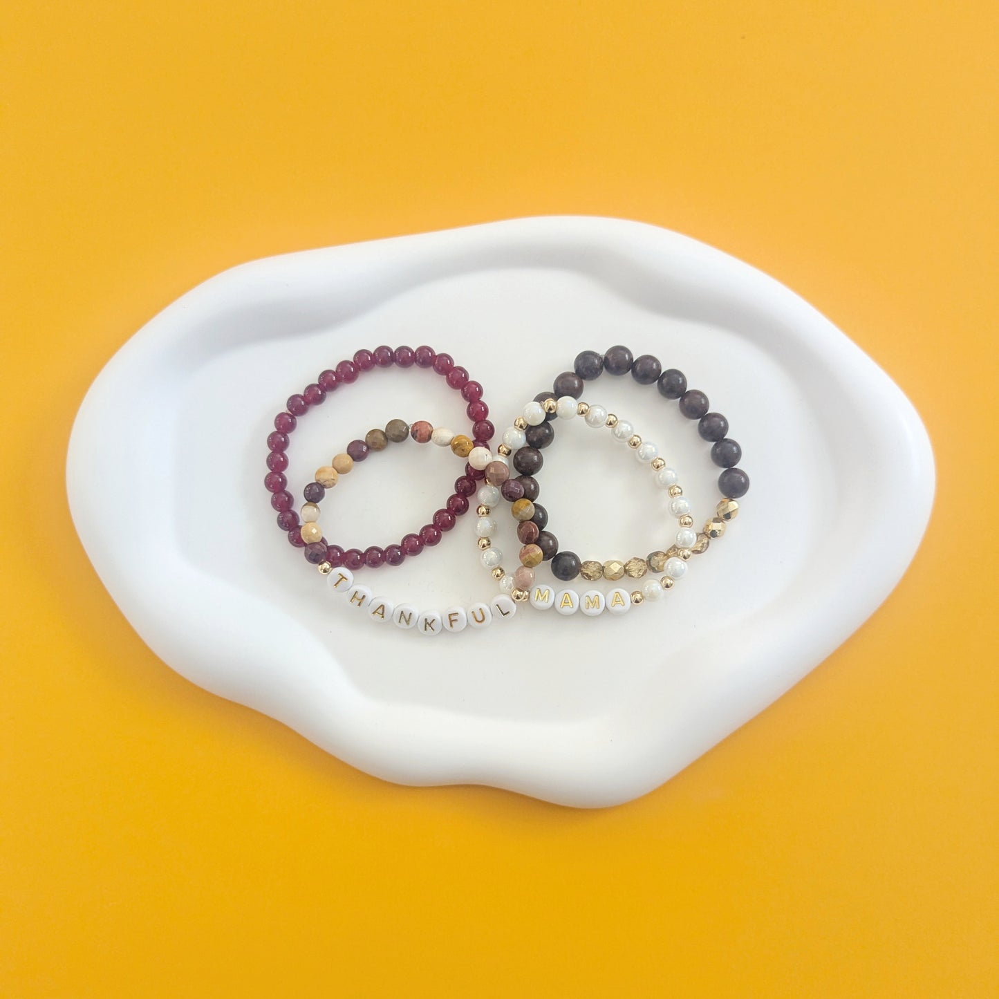 Thankful Mama Bracelet Stack