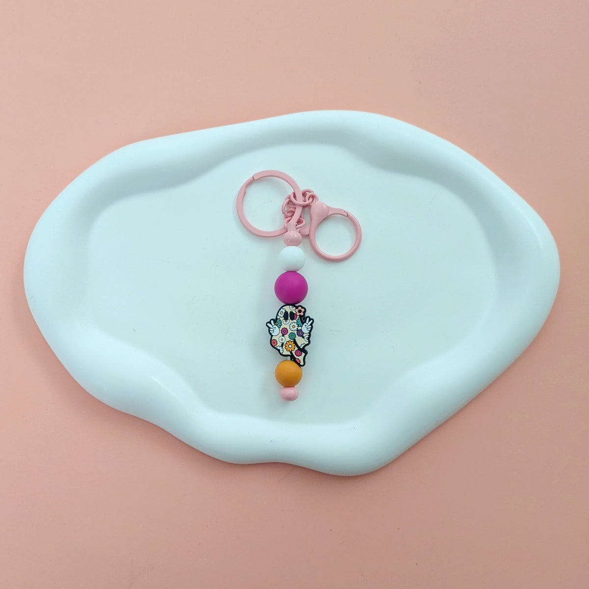 Groovy Ghost Keychain