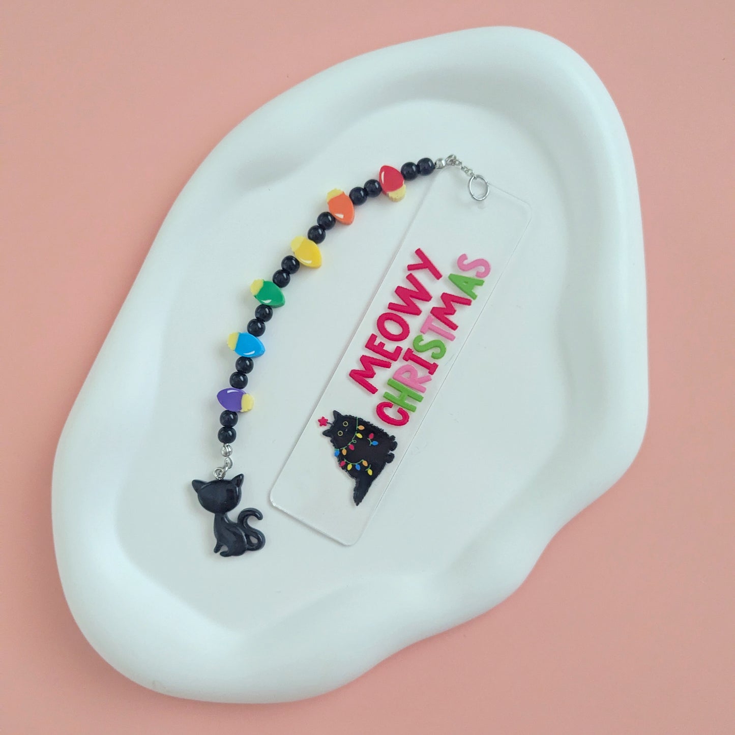 Meowy Christmas Bookmark