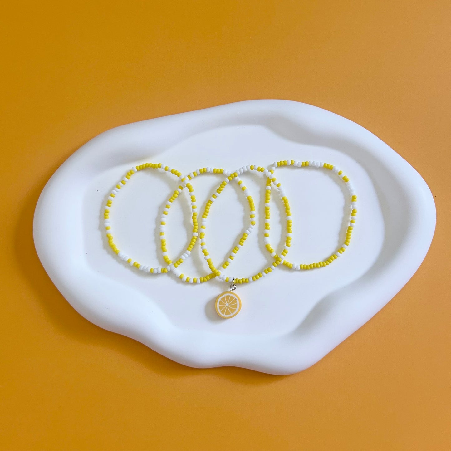 Lemon Seed Bead Stack