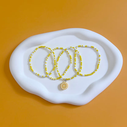Lemon Seed Bead Stack