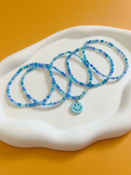 Smiley Seed Bead Stack