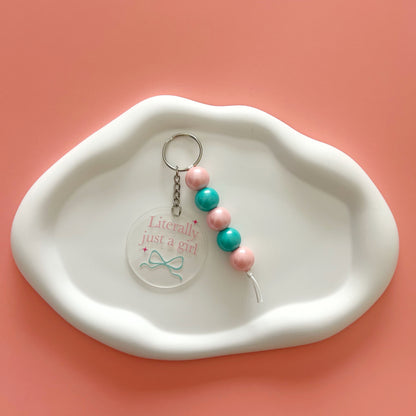 Literally Just A Girl Keychain