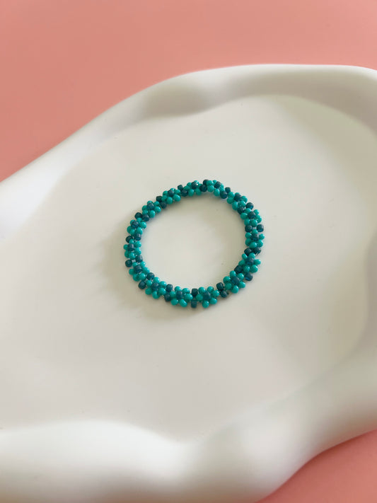 Teal Daisy Bracelet