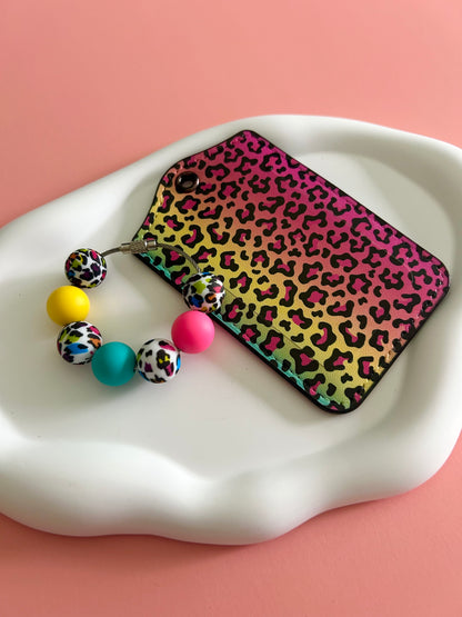 Cheetah Print Luggage Tag