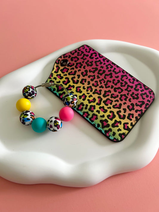 Cheetah Print Luggage Tag
