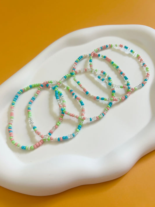 Bright Seed Bead Stack