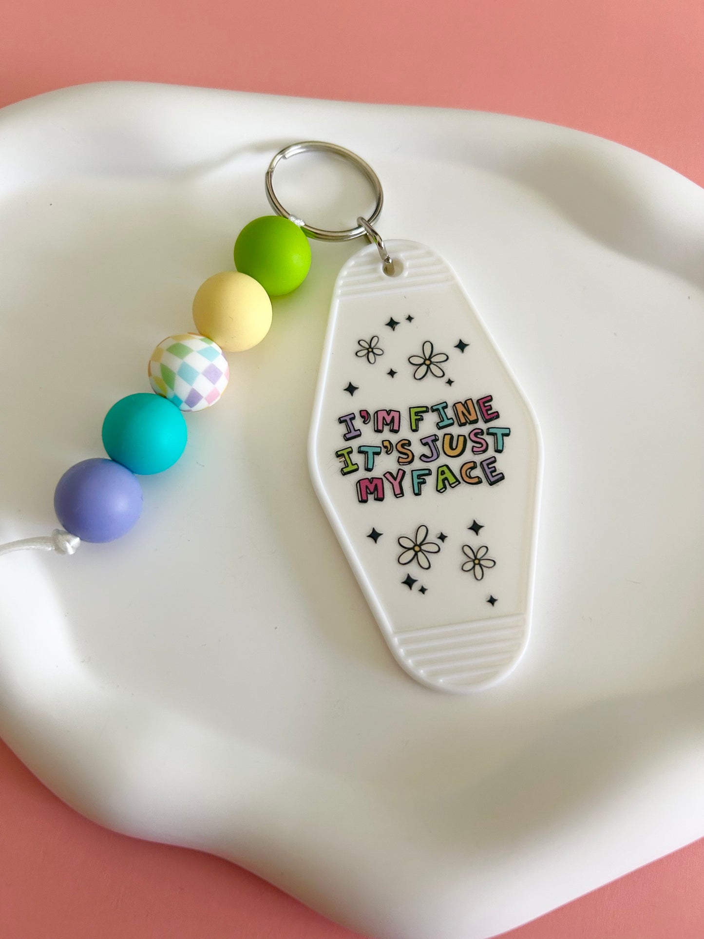 I'm Fine Acrylic Keychain