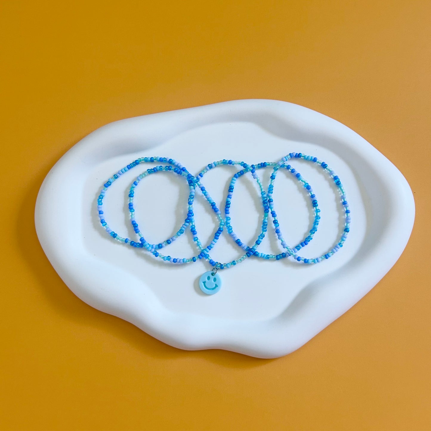 Smiley Seed Bead Stack