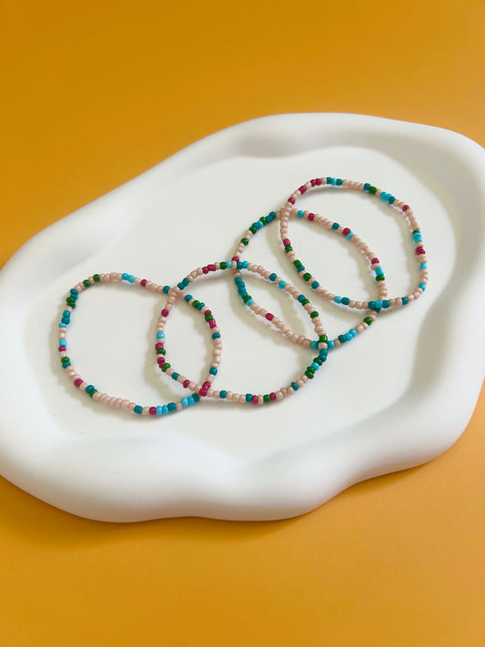 Multicolor Seed Bead Stack