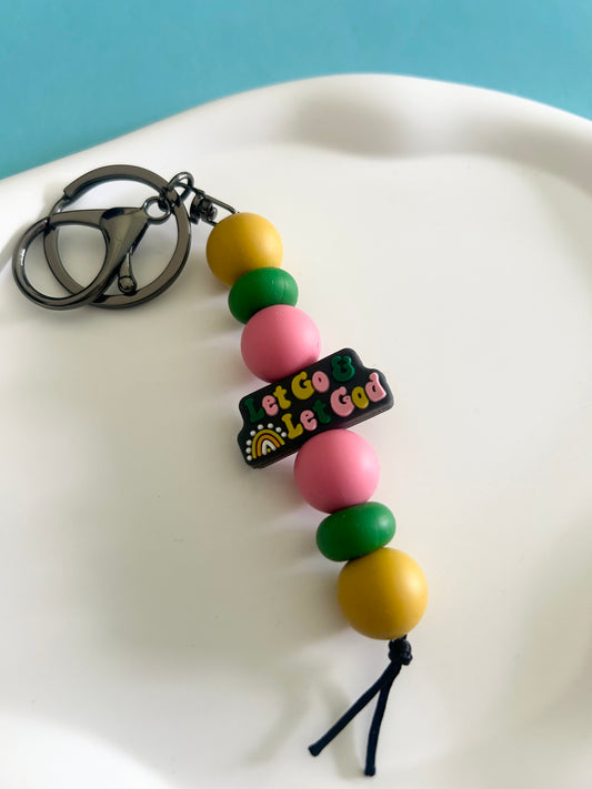 Let Go and Let God Keychain