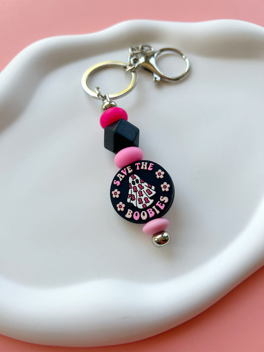 Save the Boobies Keychain