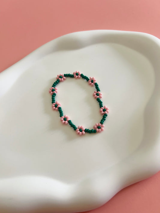 Pink Daisy Bracelet