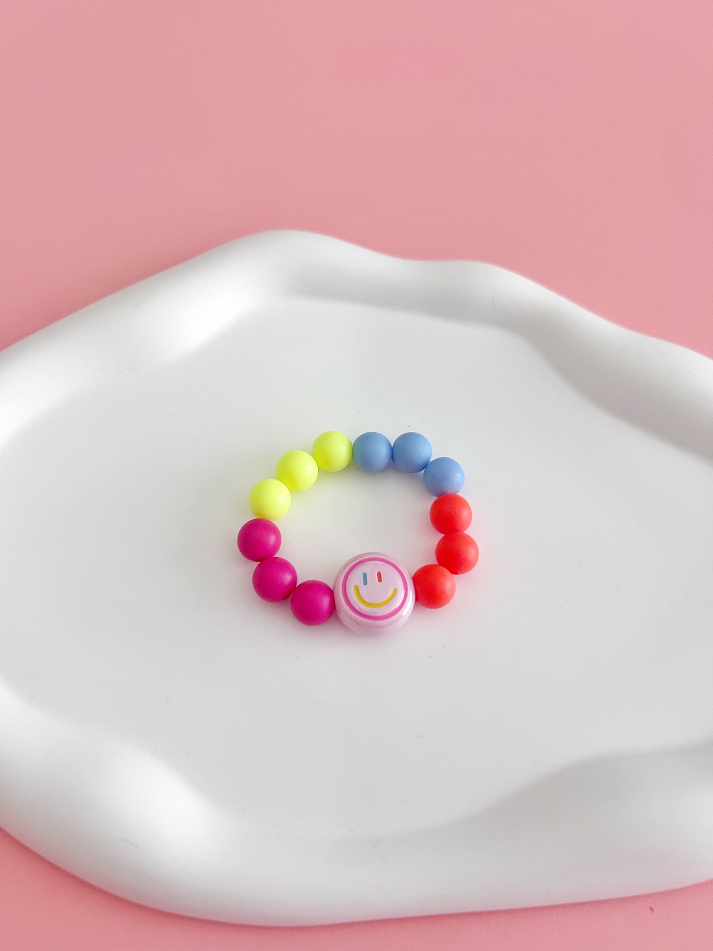 Pink Smiley Bracelet