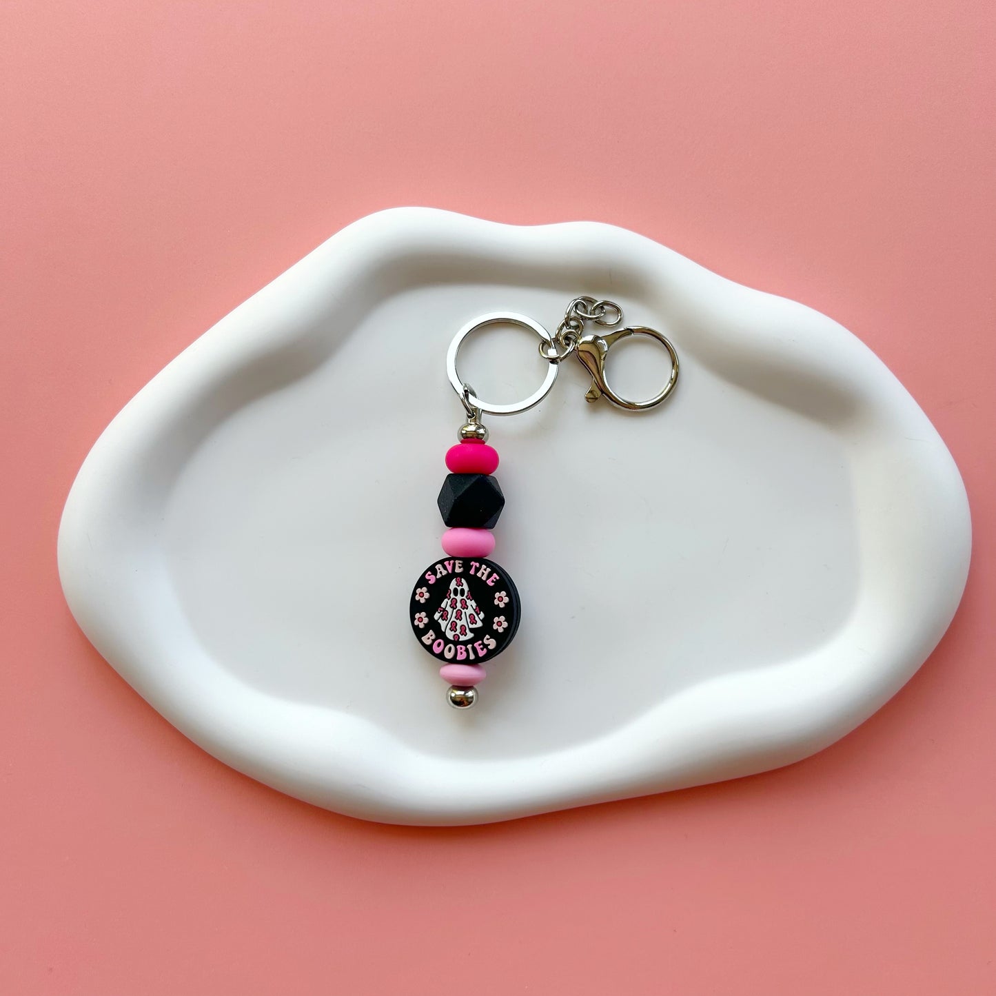 Save the Boobies Keychain