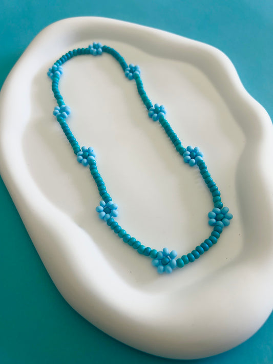 Blue Daisy Choker
