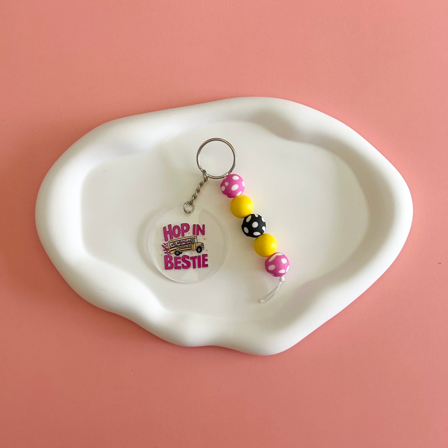 Hop In Bestie Keychain