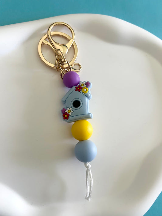 Birdhouse Keychain