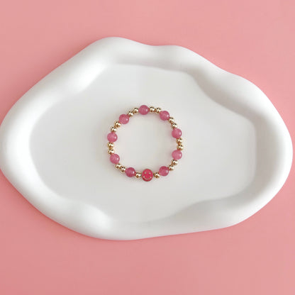 Pink Smiley Bracelet