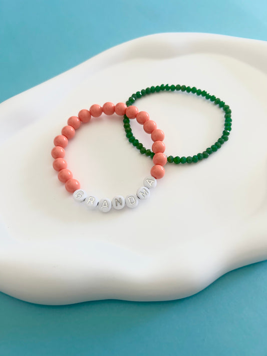 Green and Pink Grandma Stack