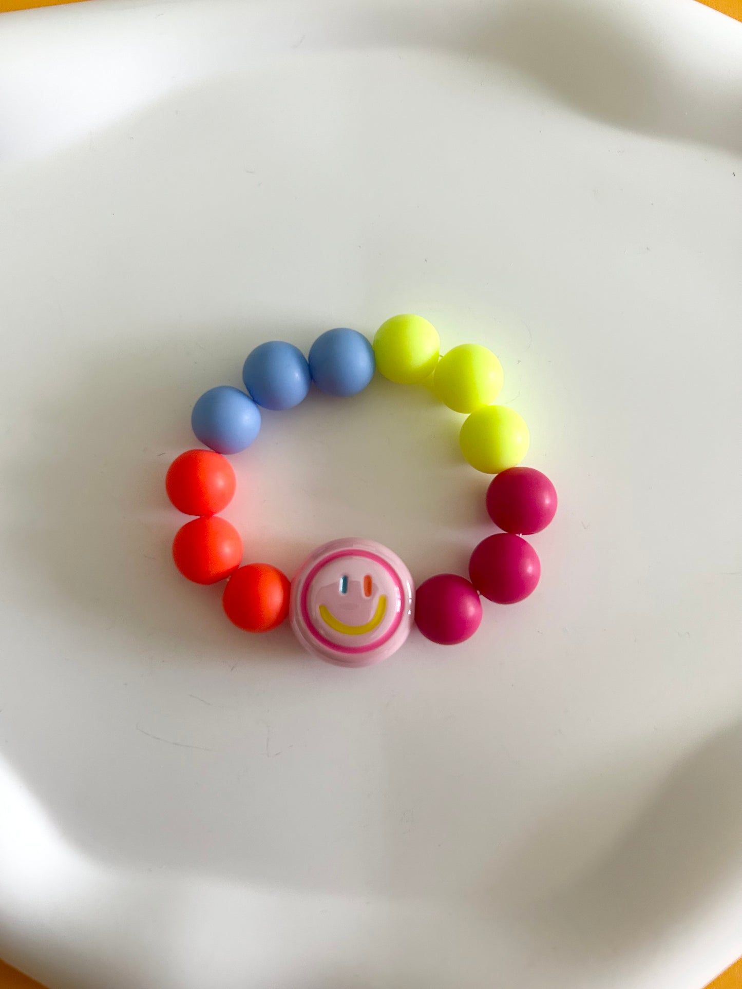 Pink Smiley Bracelet