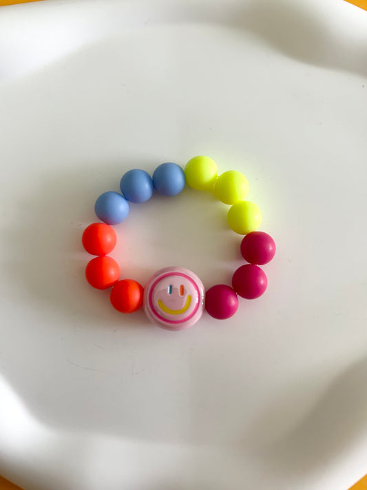Pink Smiley Bracelet