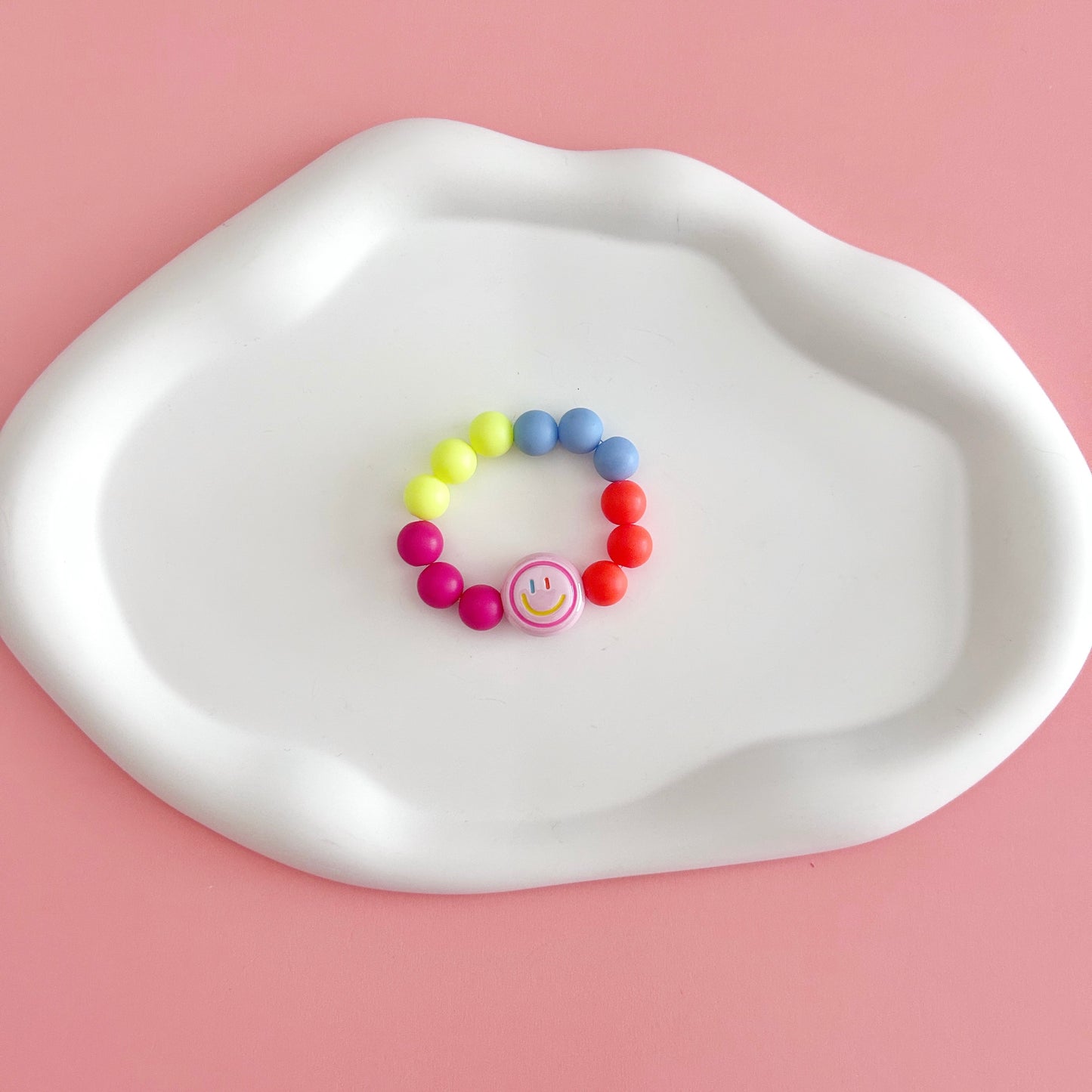Pink Smiley Bracelet