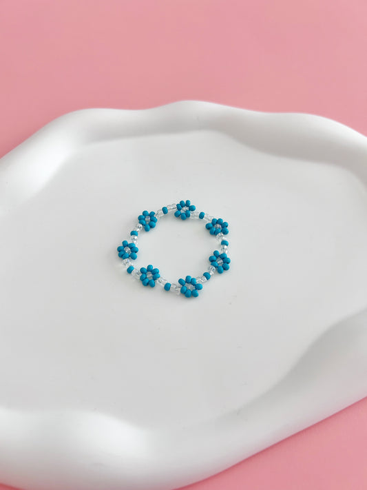 Blue Daisy Bracelet