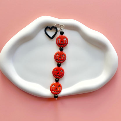 Jack-O-Lantern Bag Charm