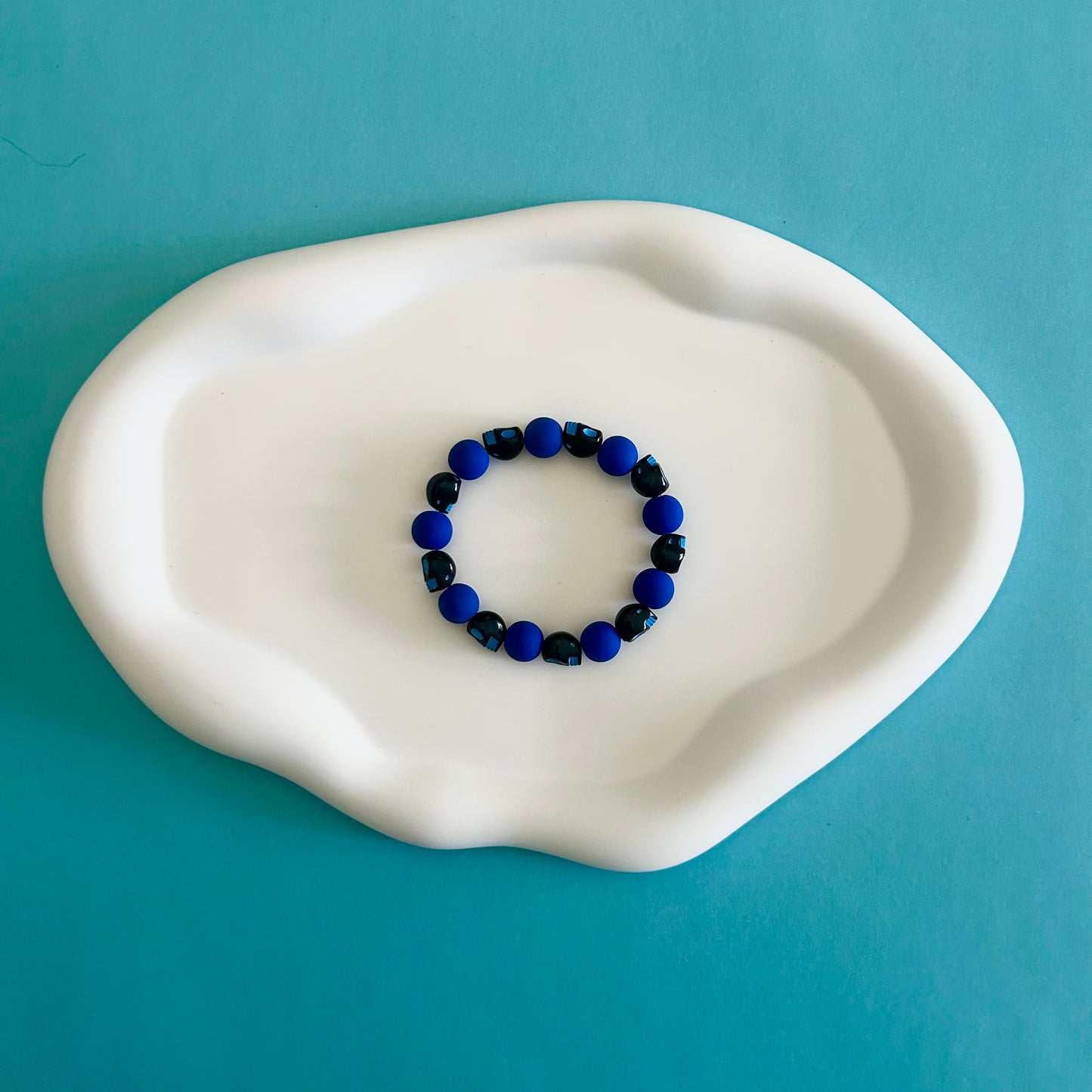 Blue Skull Bracelet