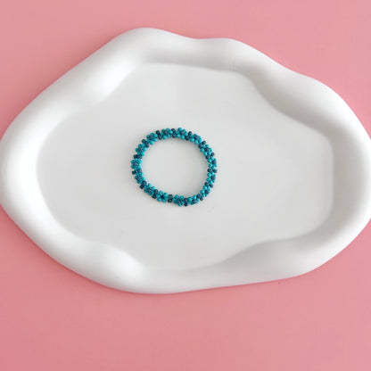 Teal Daisy Bracelet