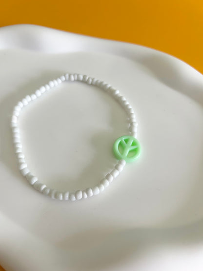 Peace Sign Anklet