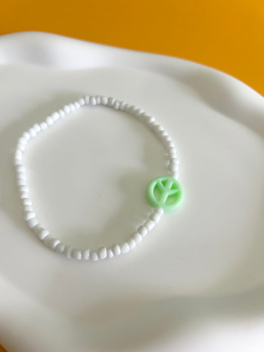 Peace Sign Anklet
